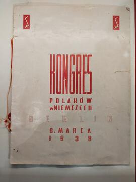 Teczka okolicznościowa na Kongres Polaków w Niemczech, Berlin, 6. marca 1938 r.