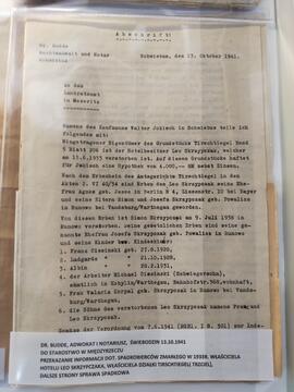 [Teczka - akta dotyczące majątku po Leo Skrzypczak z Trzciela]