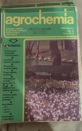 Agrochemia poradnik uprawy nawożenia i ochrony roślin w polu i na działce, 1986 Marzec, Nr 3