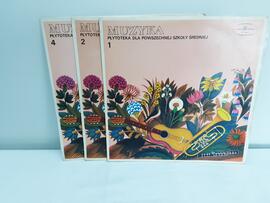 "Muzyka. Płytoteka dla powszechnej szkoły średniej"  cz.1,2,4, Sx 1631