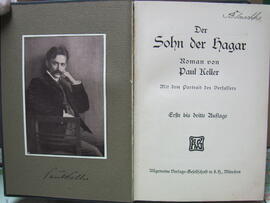 Paul Keller, Der Sohn der Hagar, München 1910