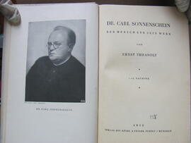 Ernst Thrasolt, Dr. Carl Sonnenschein. Der Mensch und sein Werk, München 1930