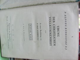 Alfons Rodriguez, Übung der christlichen Vollkommenheit, Erster Band, Regensburg 1933