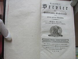 Deutsches Brevier für Stiftsdamen, Klosterfrauen und jeden guten Christen, Rothenburg ob der Tauber, 1819
