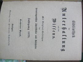 Bibliothek der Unterhaltung und des Wissens. Mit Original-Beiträgen der hervorragendsten Schriftsteller und Gelehrten, Jahrgang 1879, Sechster Band, Stuttgart